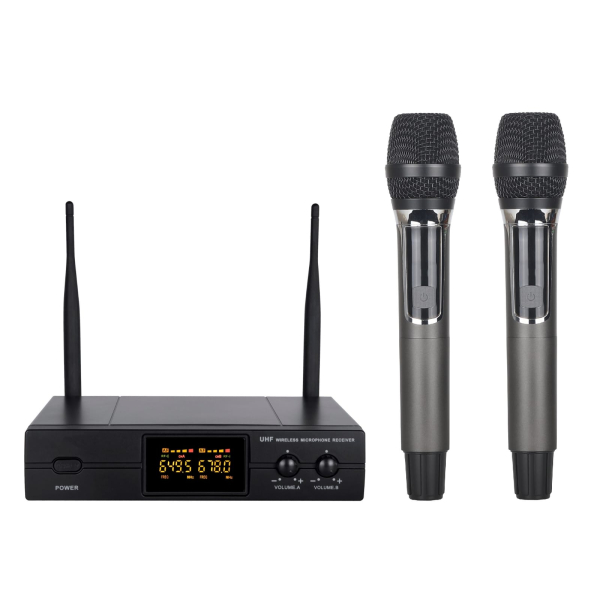 Lane m11 professional dual hand held wireless microphone set